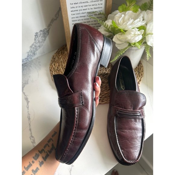 Mens Burgandy Brown Florsheim Size 12 - Picture 5 of 8